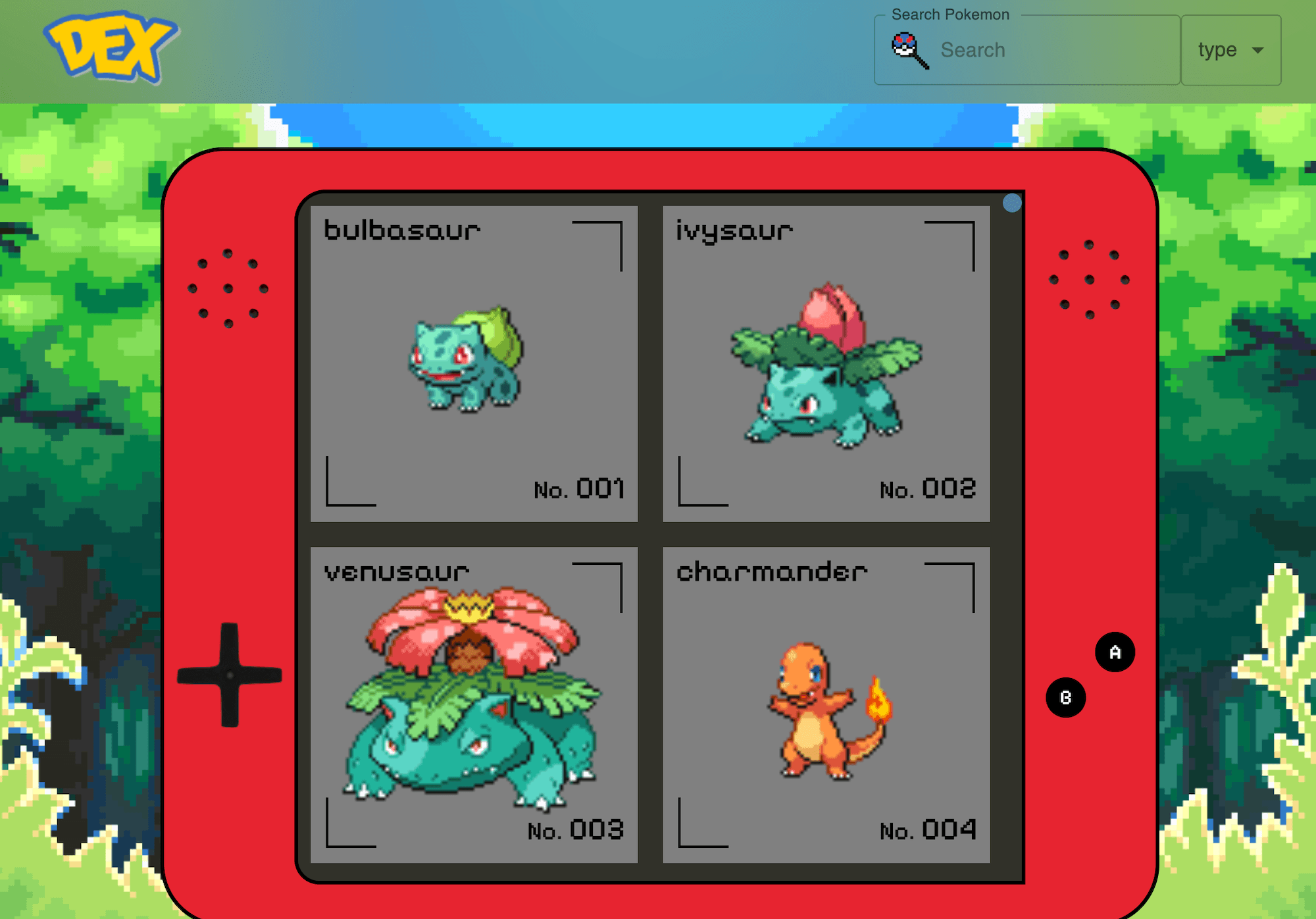 pokedex website image