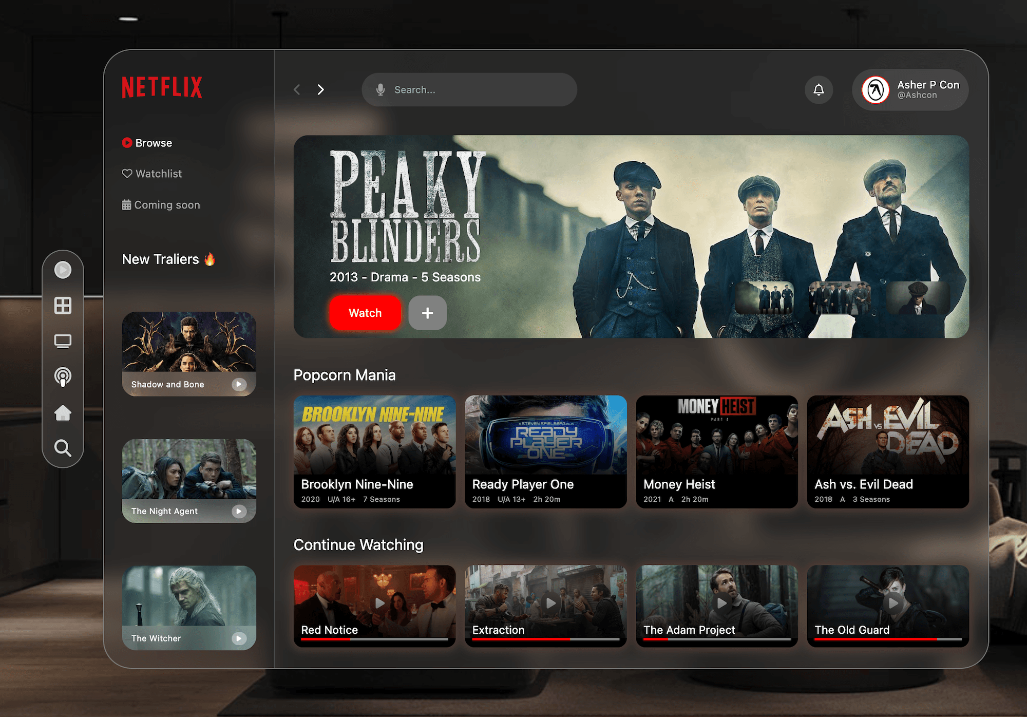 Netflix Mockup website image